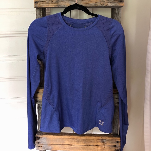 UNDER ARMOUR Purple Heat Gear Longsleeve - Picture 1 of 10